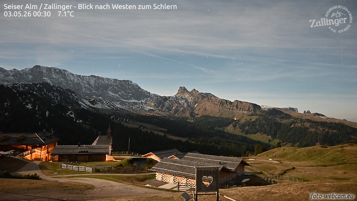 Archiv Foto Webcam Almgasthof Zallinger (Dolomiten)