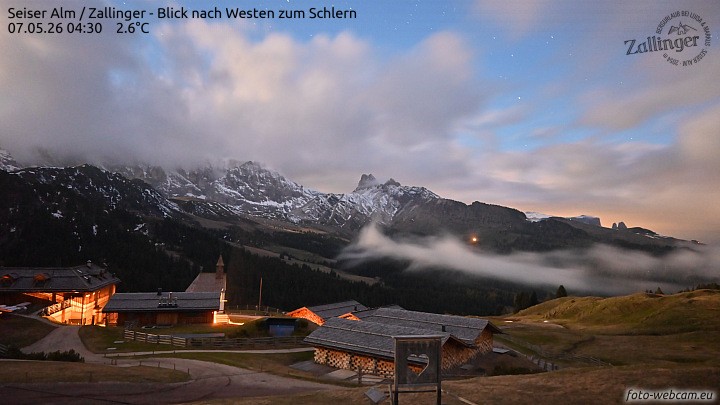 Archiv Foto Webcam Almgasthof Zallinger (Dolomiten)