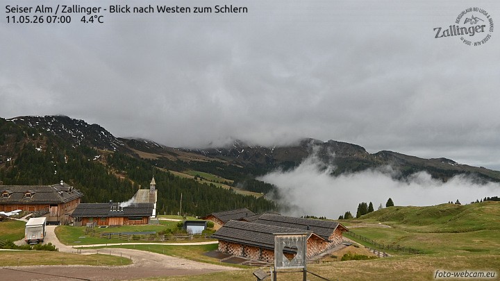 Archiv Foto Webcam Almgasthof Zallinger (Dolomiten)