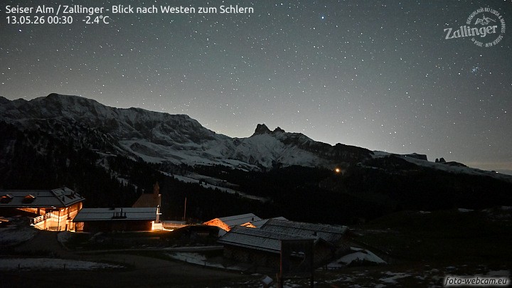 Archiv Foto Webcam Almgasthof Zallinger (Dolomiten)