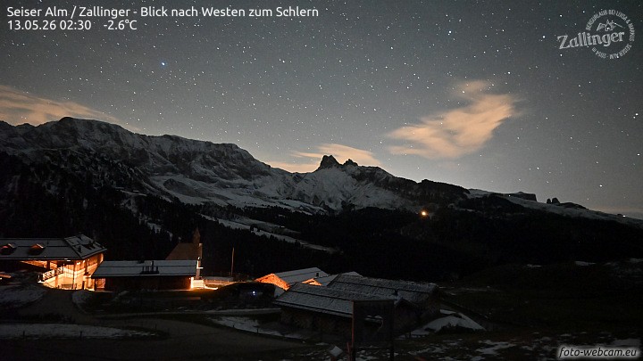 Archiv Foto Webcam Almgasthof Zallinger (Dolomiten)