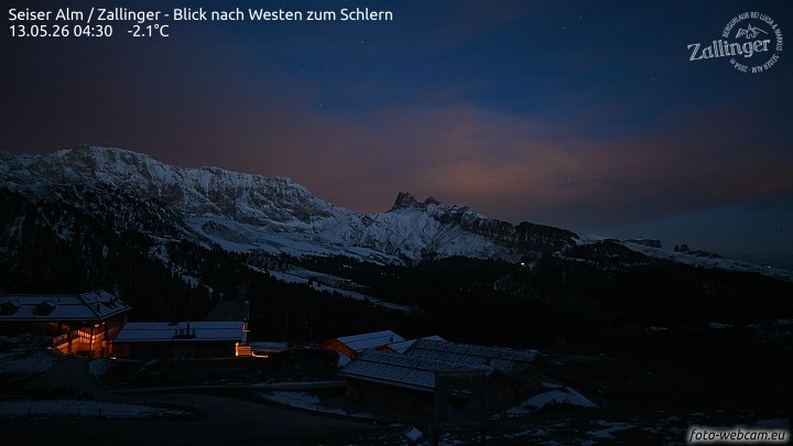 Archiv Foto Webcam Almgasthof Zallinger (Dolomiten)