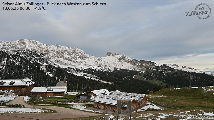 Archiv Foto Webcam Almgasthof Zallinger (Dolomiten)