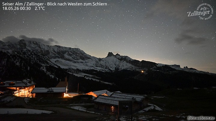 Archiv Foto Webcam Almgasthof Zallinger (Dolomiten)
