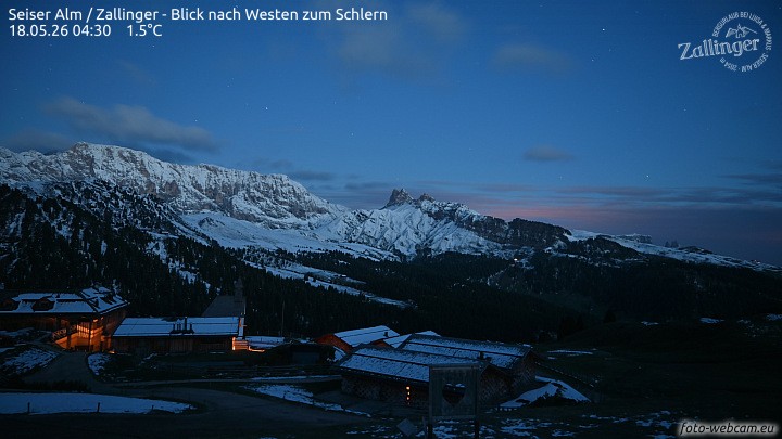 Archiv Foto Webcam Almgasthof Zallinger (Dolomiten)