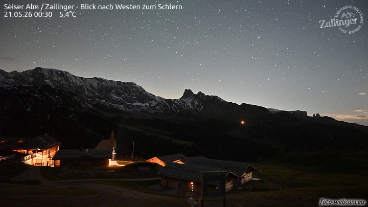 Archiv Foto Webcam Almgasthof Zallinger (Dolomiten)