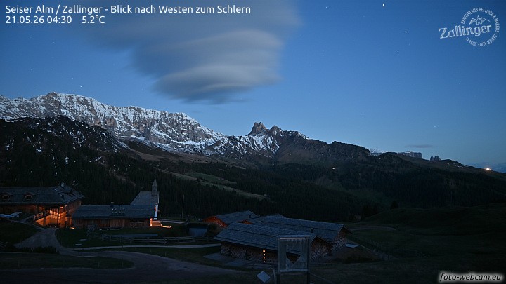 Archiv Foto Webcam Almgasthof Zallinger (Dolomiten)