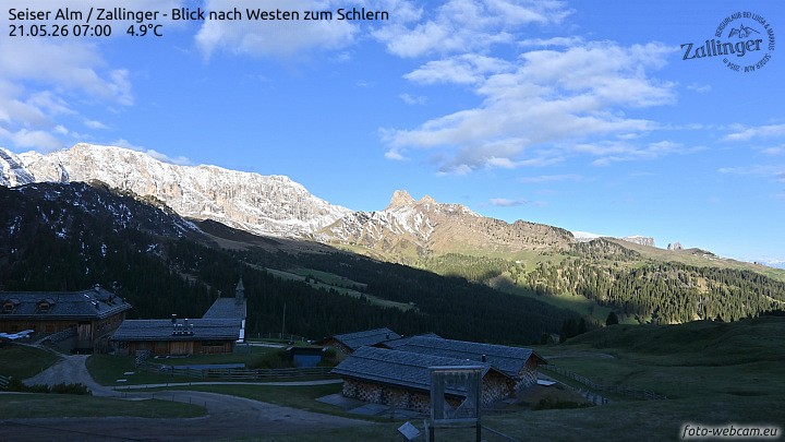 Archiv Foto Webcam Almgasthof Zallinger (Dolomiten)