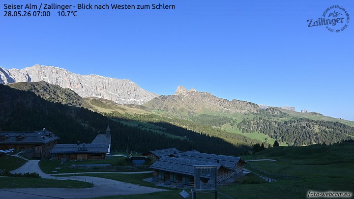 Archiv Foto Webcam Almgasthof Zallinger (Dolomiten)