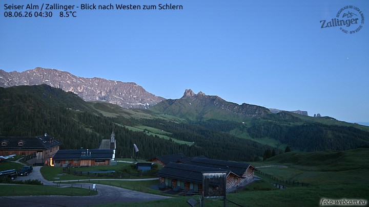 Archiv Foto Webcam Almgasthof Zallinger (Dolomiten)