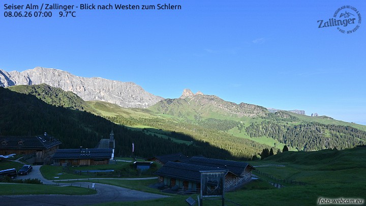 Archiv Foto Webcam Almgasthof Zallinger (Dolomiten)