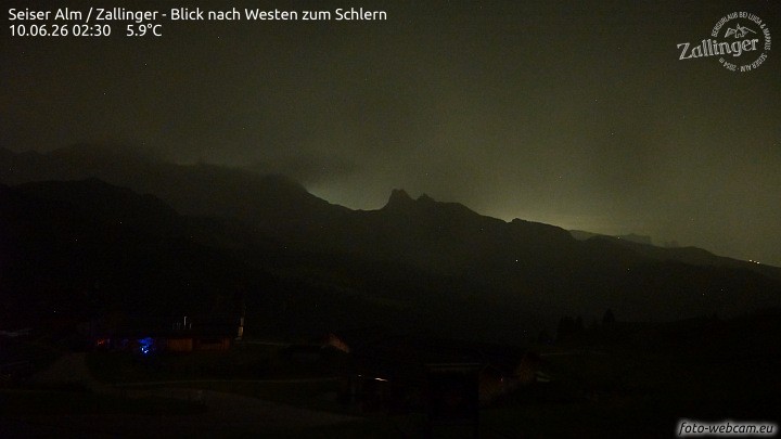 Archiv Foto Webcam Almgasthof Zallinger (Dolomiten)