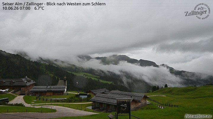 Archiv Foto Webcam Almgasthof Zallinger (Dolomiten)