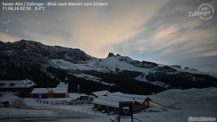 Archiv Foto Webcam Almgasthof Zallinger (Dolomiten)
