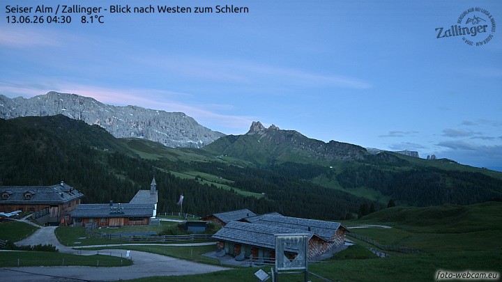 Archiv Foto Webcam Almgasthof Zallinger (Dolomiten)