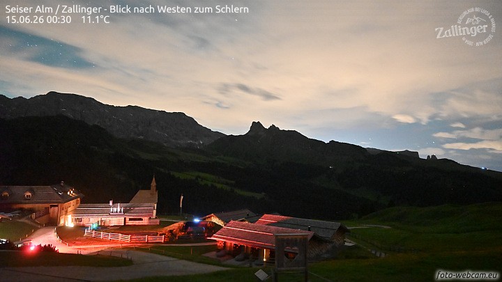 Archiv Foto Webcam Almgasthof Zallinger (Dolomiten)