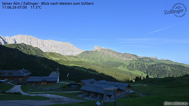 Archiv Foto Webcam Almgasthof Zallinger (Dolomiten)