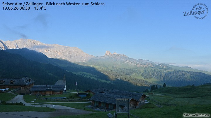 Archiv Foto Webcam Almgasthof Zallinger (Dolomiten)