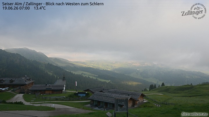 Archiv Foto Webcam Almgasthof Zallinger (Dolomiten)