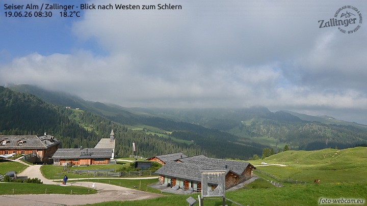 Archiv Foto Webcam Almgasthof Zallinger (Dolomiten)