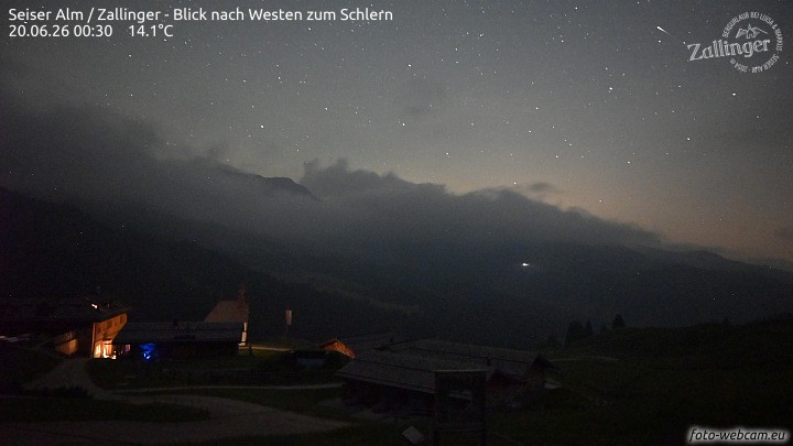 Archived image Webcam Almgasthof Zallinger