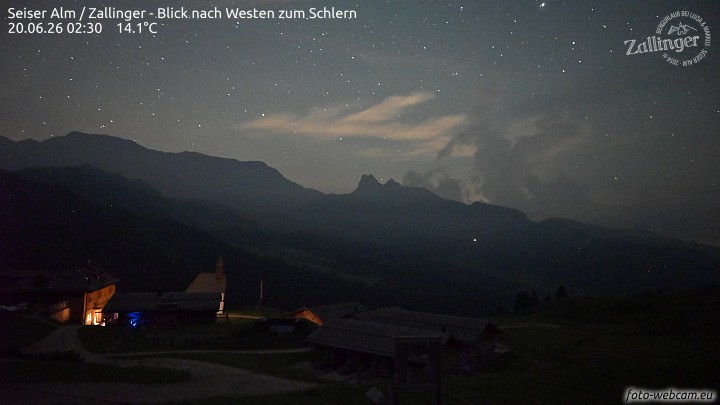 Archived image Webcam Almgasthof Zallinger