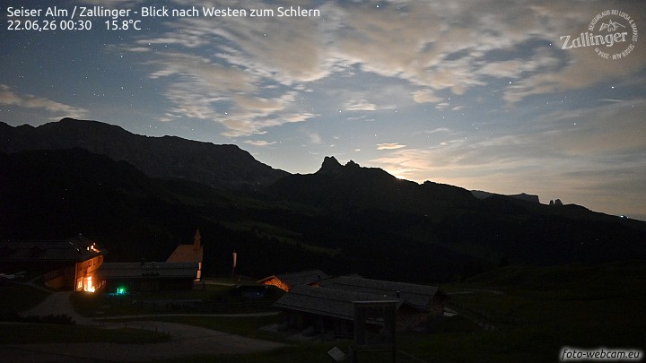 Archiv Foto Webcam Almgasthof Zallinger (Dolomiten)