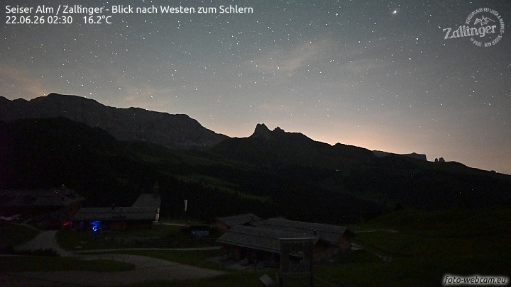 Archiv Foto Webcam Almgasthof Zallinger (Dolomiten)