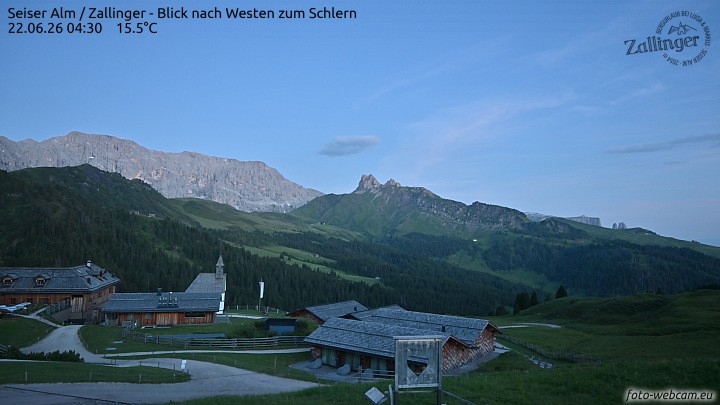 Archiv Foto Webcam Almgasthof Zallinger (Dolomiten)