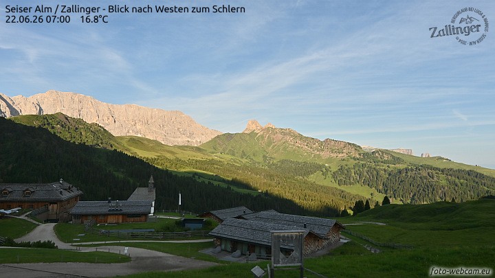 Archiv Foto Webcam Almgasthof Zallinger (Dolomiten)