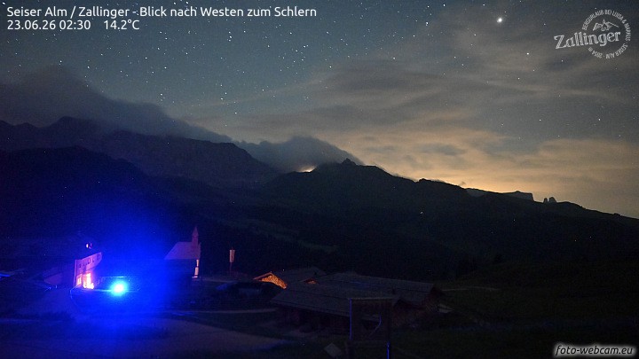Archiv Foto Webcam Almgasthof Zallinger (Dolomiten)