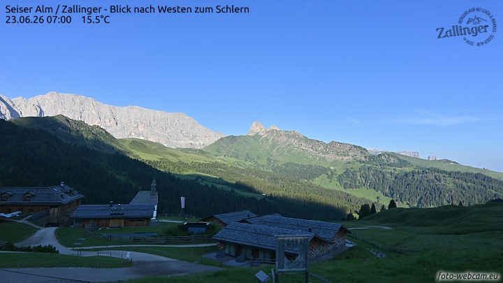 Archiv Foto Webcam Almgasthof Zallinger (Dolomiten)
