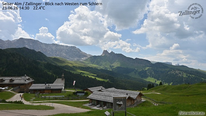Archiv Foto Webcam Almgasthof Zallinger (Dolomiten)