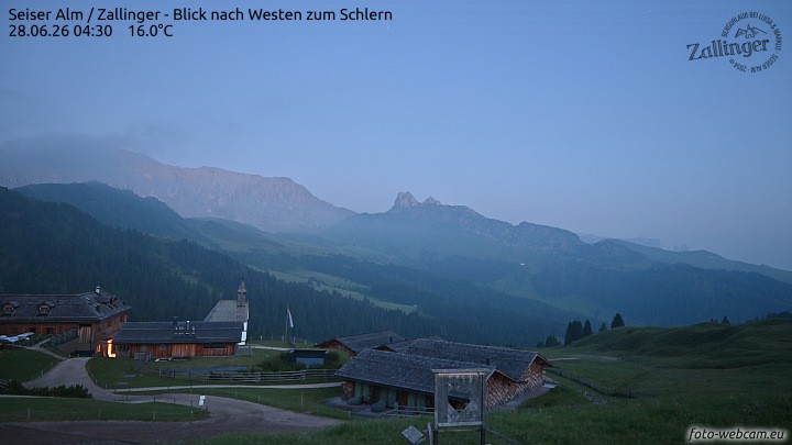 Archiv Foto Webcam Almgasthof Zallinger (Dolomiten)