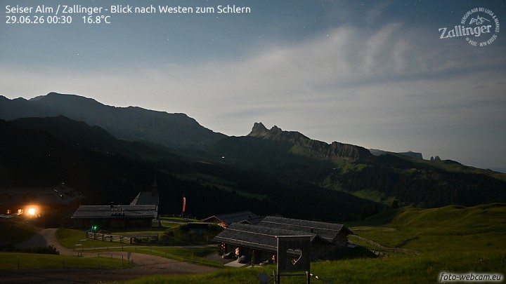 Archived image Webcam Almgasthof Zallinger