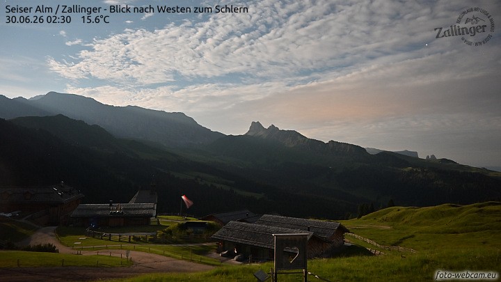 Archiv Foto Webcam Almgasthof Zallinger (Dolomiten)