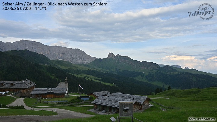 Archiv Foto Webcam Almgasthof Zallinger (Dolomiten)