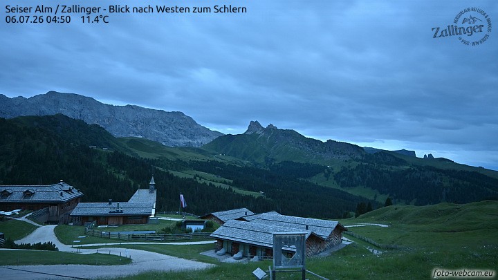 Archived image Webcam Almgasthof Zallinger