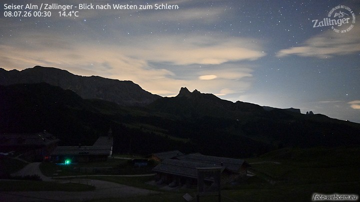 Archiv Foto Webcam Almgasthof Zallinger (Dolomiten)