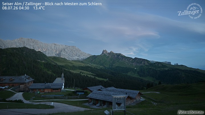 Archiv Foto Webcam Almgasthof Zallinger (Dolomiten)