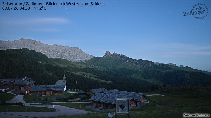 Archiv Foto Webcam Almgasthof Zallinger (Dolomiten)