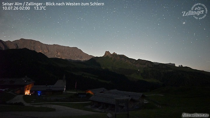 Archiv Foto Webcam Almgasthof Zallinger (Dolomiten)