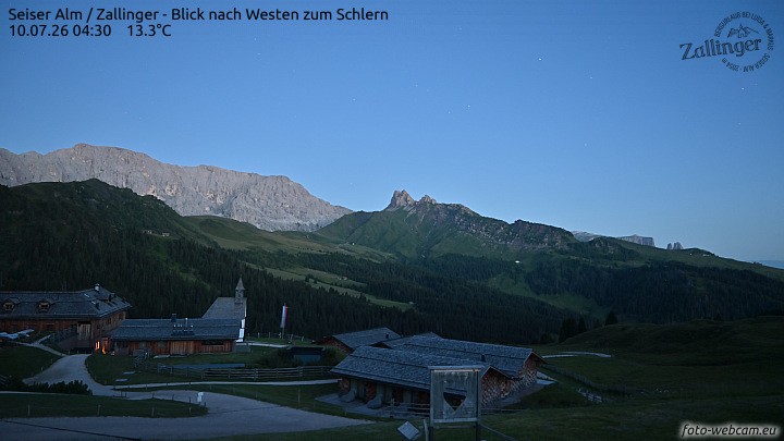 Archiv Foto Webcam Almgasthof Zallinger (Dolomiten)