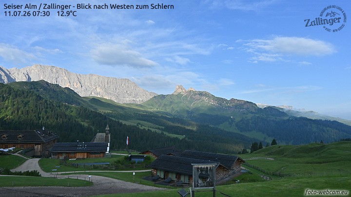 Archiv Foto Webcam Almgasthof Zallinger (Dolomiten)