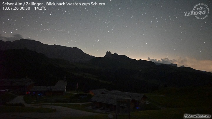 Archiv Foto Webcam Almgasthof Zallinger (Dolomiten)