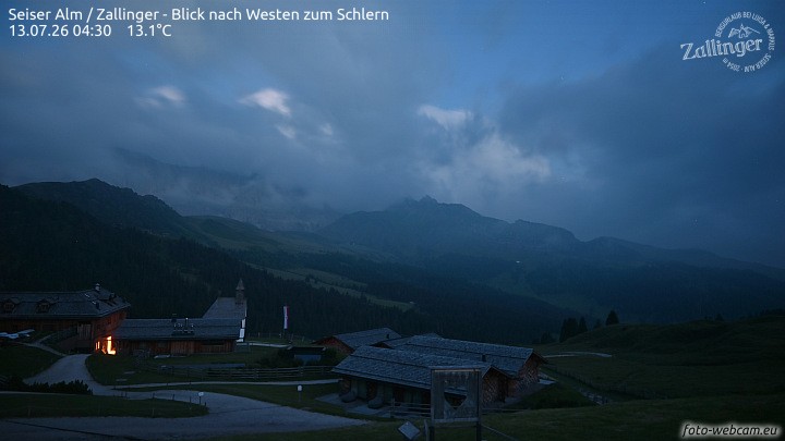 Archiv Foto Webcam Almgasthof Zallinger (Dolomiten)