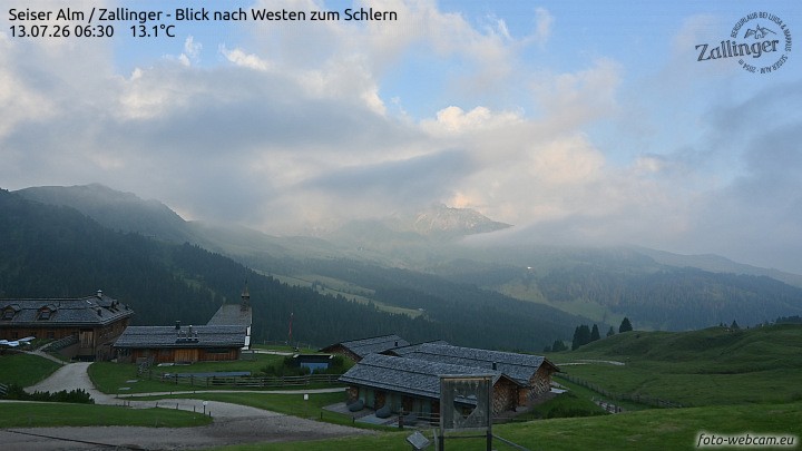 Archiv Foto Webcam Almgasthof Zallinger (Dolomiten)