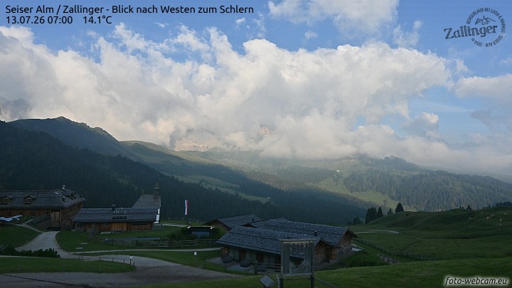 Archived image Webcam Almgasthof Zallinger