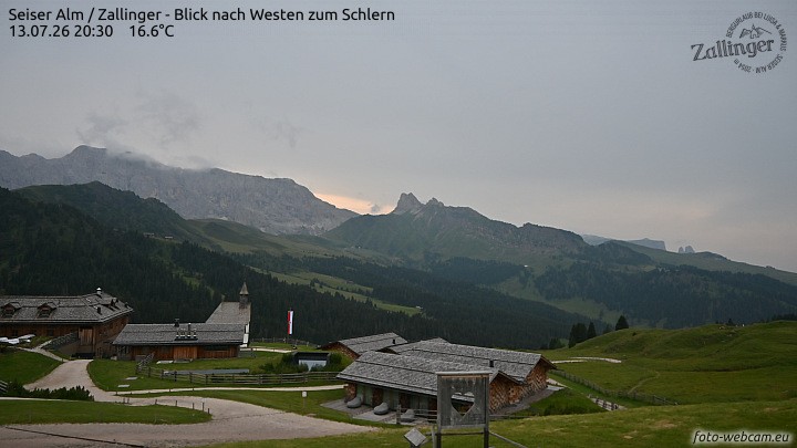 Archiv Foto Webcam Almgasthof Zallinger (Dolomiten)