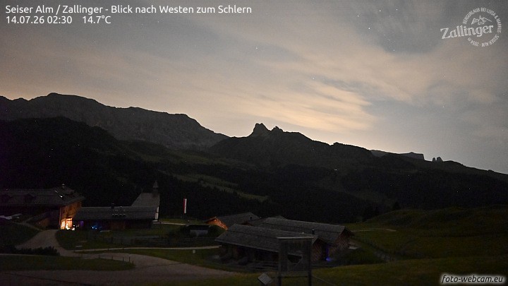 Archiv Foto Webcam Almgasthof Zallinger (Dolomiten)